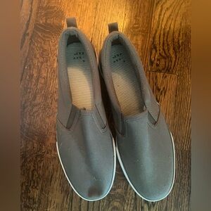 Brand new gray canvas shoes. Never been worn